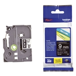 Brother® TZe-325 Schriftbandkassette - laminiert, 9 mm x 8 m, weiß auf schwarz