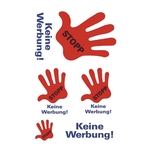 Avery Zweckform® 3741 Hinweis-Etikett "Stop-Keine Werbung", Folie, 5 Etiketten