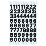 Avery Zweckform® 3781 Zahlen Schrift Univers Medium 38pt schwarz Polyester selbstklebend 2Bg 120Etik.