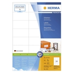 Herma 4453 Etiketten Premium A4, weiß 70x36 mm Papier matt 2400 St.