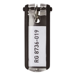 Durable Schlüsselanhänger KEY CLIP - schwarz - Beutel mit 6 Stück