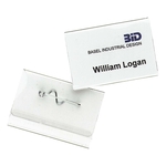 Durable Namensschild mit Nadel, 75 x 40 mm, 100 Stück
