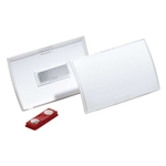Durable Namensschild CLICK FOLD MIT MAGNET, 40 x 75 mm, transparent