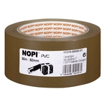 Nopi Verpackungsklebeband PVC - 50 mm x 66 m, braun