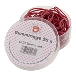 Wihedü Gummiringe - Ø50 mm, Dose mit 25g, rot