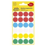 Avery Zweckform® 3089 Markierungspunkte, Ø 18 mm, 4 Blatt/96 Etiketten, farbig sortiert