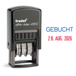 trodat® Datumstempel Printy 4850/L7 "Gebucht "