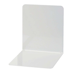 Maul Buchstützen aus Metall, breit, 120 x 140 x 140 mm, grau, Pack mit 2 Stück
