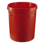 HAN Papierkorb GRIP, 18 Liter, rund, 2 Griffmulden, extra stabil, rot