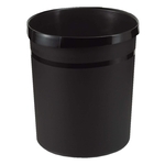 HAN Papierkorb GRIP, 18 Liter, rund, 2 Griffmulden, extra stabil, schwarz