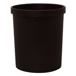 MM Metzger Mendle Sicherheitspapierkorb, 18 Liter - schwarz, Ø min/max: 250/290 / 330 mm hoch