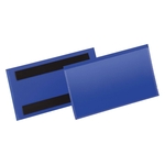 Durable Kennzeichnungstasche - magnetisch, 150 x 67 mm, PP, dokumentenecht, dunkelblau, 50 Stück