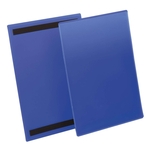 Durable Kennzeichnungstasche - magnetisch, A4 hoch, PP, dokumentenecht, dunkelblau, 50 Stück