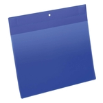 Durable Kennzeichnungstasche - magnetisch, A4 quer, PP, dokumentenecht, dunkelblau, 10 Stück