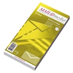 MAILmedia® Briefumschläge DIN lang (220x110 mm), ohne Fenster, gummiert, 72 g/qm, 25 Stück