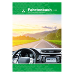 RNK Fahrtenbuch A6 quer für PKW 32 Blatt, Schema über 2 Seiten