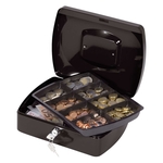 Q-Connect Geldkassette - 255x200x85mm - schwarz