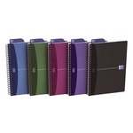 Oxford Office Spiralbuch - A5, 7 mm liniert, 90 Blatt, sortiert