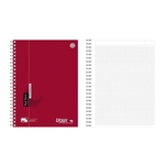 Ursus Basic Spiralbuch Red Note A4 80 Blatt 90g/qm 5mm kariert