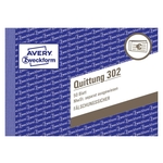 Avery Zweckform® 302 Quittung MwSt. separat ausgewiesen, DIN A6 quer, fälschungssicher, 50 Blatt, weiß