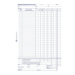Avery Zweckform® 741 Reisekostenabrechnung, DIN A4, für monatliche Abrechnung, 50 Blatt, weiß