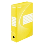 Esselte Archiv-Schachtel - DIN A4, Rückenbreite 8 cm, gelb