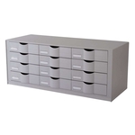 Paperflow Schubladenelement für Rolladenschrank easyOffice grau