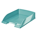 Leitz 5226 Briefkorb Plus WOW - A4, Polystyrol, eisblau