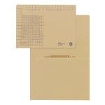 Leitz 2440 Einstellhefter mit beweglichem Heftfalz, kfm. Heftung, Natronkarton, naturbraun