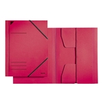 Leitz 3981 Eckspannermappe, A4, Füllhöhe 350 Blatt, Primärkarton, rot