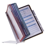 Durable Sichttafelständer VARIO® TABLE 10 - Tischständer, 10 Sichttafeln A4, sortiert