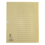 Esselte Register - blanko, A4, Papier, 20 Blatt, chamois