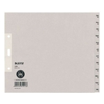 Leitz 1230 Monatsregister - Dez-Jan, Papier, A4 Überbreite, 20 cm hoch, 12 Blatt, grau