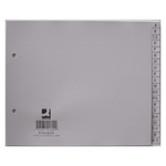 Q-Connect Register - A - Z, PP, ohne Index, A4, 18 cm hoch, 20 Blatt, grau