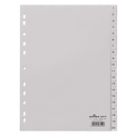 Durable Zahlenregister - PP, 1 - 20, grau, A4, 20 Blatt