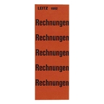 Leitz 1502 Inhaltsschild Rechnungen, selbstklebend, 100 Stück, rot