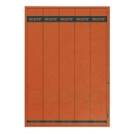 Leitz 1688 PC-beschriftbare Rückenschilder - Papier, lang/schmal, 125 Stück, rot