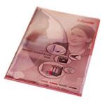 Leitz 4100 Sichthülle Premium, A4, PVC, dokumentenecht, rot