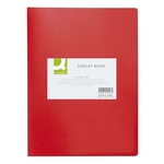 Q-Connect Sichtbuch - 10 Hüllen, Einband PP, 450 mym, rot