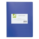 Q-Connect Sichtbuch - 20 Hüllen, Einband PP, 450 mym, blau