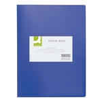 Q-Connect Sichtbuch - 40 Hüllen, Einband PP, 450 mym, blau