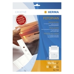 Herma 7586 Fotosichthüllen 100 x 150 mm quer weiß 10 Hüllen