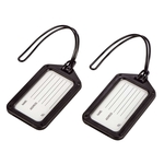 Hama® Reisezubehör - Gepäckanhänger 2er-Set, schwarz