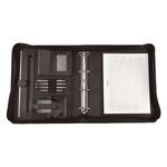 Alassio® Tagungsmappe AREZZO - A4, Echtleder, schwarz
