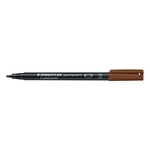 Staedtler® Feinschreiber Universalstift Lumocolor permanent, B, braun