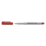 Faber-Castell CD-Marker MULTIMARK, wasserlöslich, Strichstärke: ca. 0,6 mm, rot