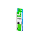 Q-Connect Faserschreiber, permanent, ca. 1 mm (M), Etui mit 4 Farben