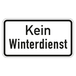 Hinweisschild "Kein Winterdienst" 420 x 231 mm