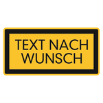 Hinweisschild "Text nach Wunsch" Folie 52 x 26 mm Bogen á 12 Stück