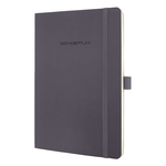 Sigel Modisch Notizbuch CONCEPTUM® - ca. A5, liniert, 194 Seiten, dark grey, Softcover